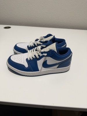 Jordan Air Jordan 1 Low Men s Colorblock Blue/White Low Top Lace-Up Sneaker