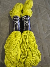 Tahki Cotton Classic Yarn Lot of 2 Lime Green color 3723 lot 492