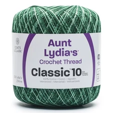 Aunt Lydia's Classic Crochet Thread Size 10-Super Glow Spring Greens