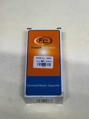 First Choice Capacitor Lennox Part Number Y5327 Run Capacitor 12.5 uF 440V Oval