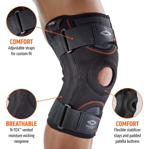 Shock Doctor Knee Brace , Compression Knee Brace for Men & Women, Stability, ... - Picture 2 of 6