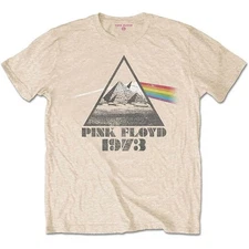 Men's Pink Floyd Pyramids Slim Fit T-shirt Large Sand