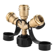 3 Way Propane Gas Splitter, Propane Tank Y Splitter Adapter for Camping Stove