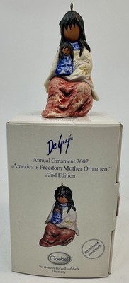 DeGrazia by Goebel 2007 AMERICA'S FREEDOM MOTHER   CHRISTMAS ORNAMENT SIGNED