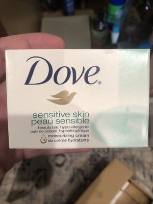 Dove Sensitive Skin Fragrance-Free Beauty Moisturizing Bar Soap, 4.25oz-sealed
