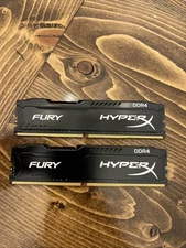 Kingston HyperX Fury 8GB (2x4GB) DDR4 2400Mhz RAM HX424C15FBK2/8