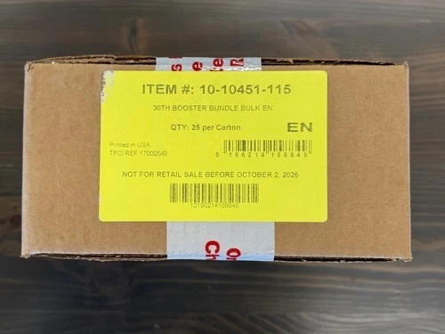 Pokemon TCG 30TH CELEBRATION BOOSTER BUNDLE CASE 25 box Factory Sealed - product listing photo