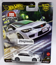 Hot Wheels Premium Car Culture RONIN RUN II 2007 07 Honda Civic Type R white
