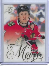 2025-26 UD FLAIR HOCKEY #180 OLIVER MOORE RC CHICAGO BLACKHAWKS