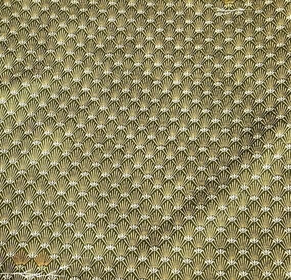 Green Washable Kimono Small Pattern Lining Poly U… - image 4