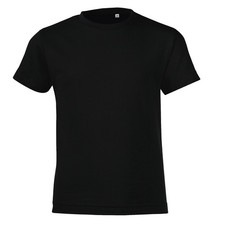 Image of SOLS Childrens/Kids Regent Short Sleeve Fitted T-Shirt2 Years Deep Black  PC2798