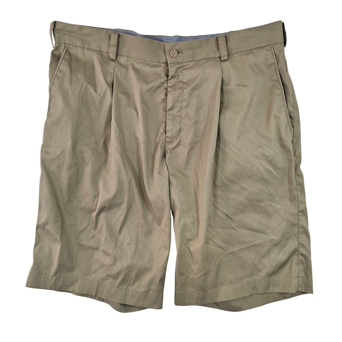 Nike Golf Tour Performance Dri-FIT Pleated Shorts Mens 34 Tan