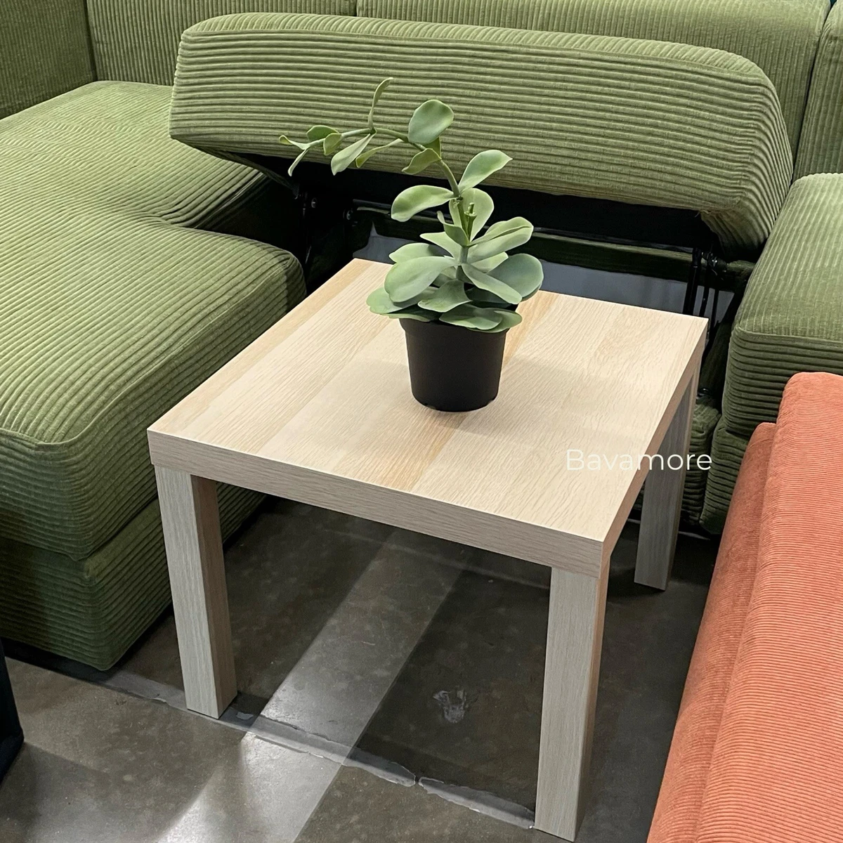 White stained oak side table outlet