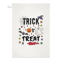 Trick Oder Treat Halloween Geschirrtuch Spooky Geist KüRbis Gruseliger Witz