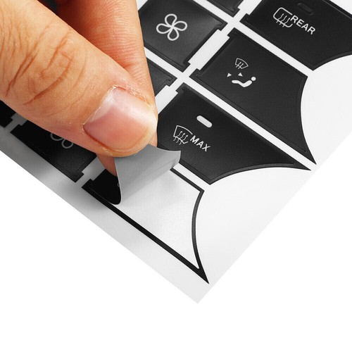 For Mercedes Benz Steering Wheel A/C Door Radio Stickers Push Button Repair Set - Picture 5 of 8