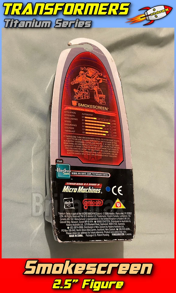 Transformers Titanium Series Smokescreen Die-Cast Metal & Plastic Figure New - Image 4 of 4