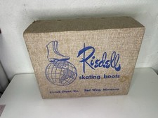 Riedell White Ice Skating Shoes W/ Original Box Red Wing Minn Size 5