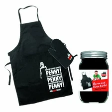 BIG BANG THEORY - Knock Penny Apron & Oven Mitt Set (SD Toys) #NEW