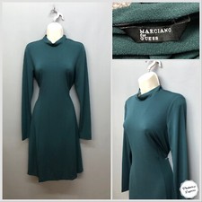 Marciano For Guess Green Mock Neck Jersey Dress Medium