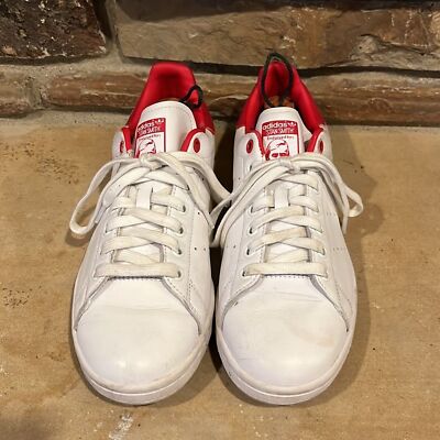 Adidas Originals Stan Smith Valentines Day White and Red Sneaker | eBay