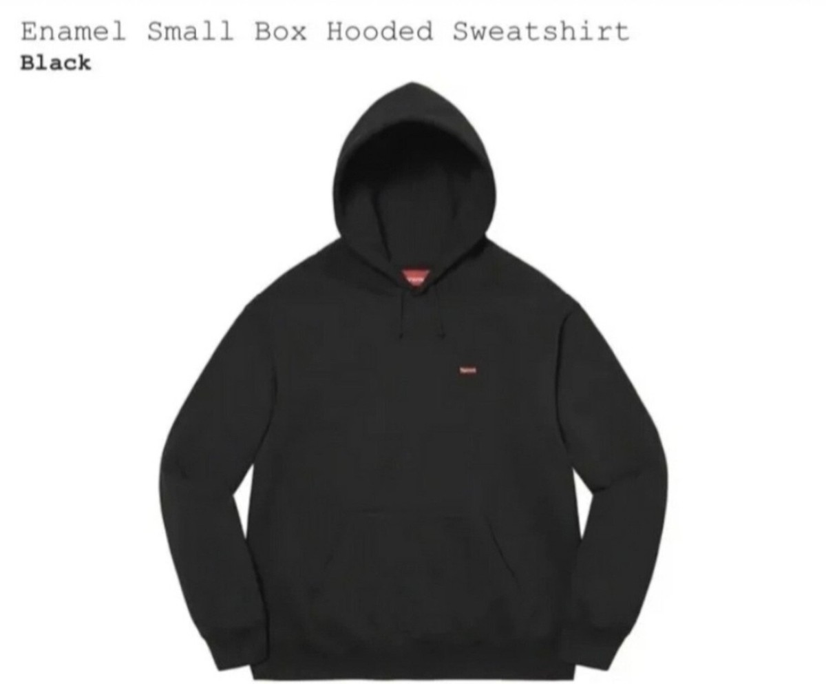 Supreme Enamel Small Box Hooded Sweat