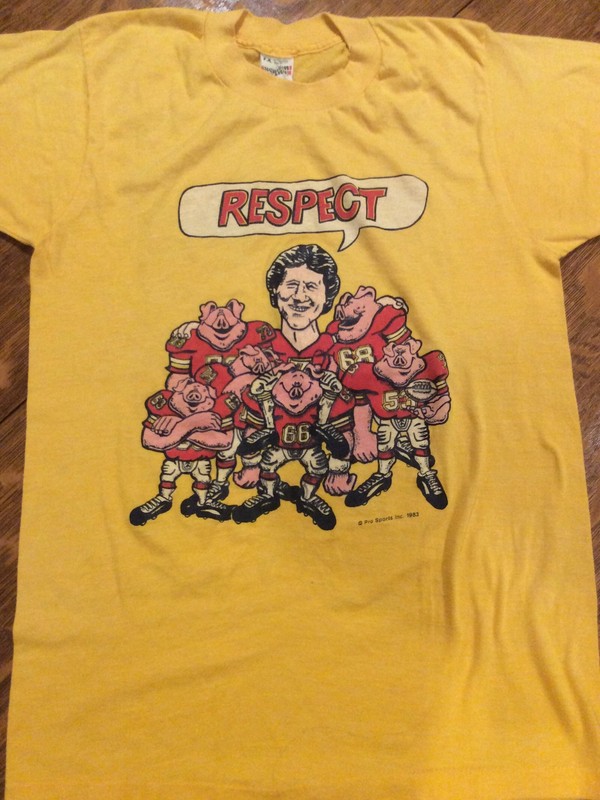 WASHINGTON REDSKINS Commanders JOE THEISMANN & HOG VINTAGE 1983 T SHIRT RARE Med