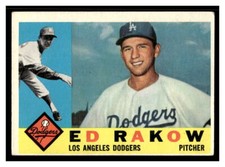 1960 Topps BASEBALL #551 Ed Rakow Rookie 60TBB