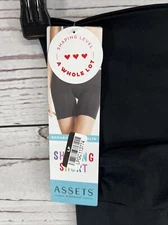Spanx Assets Womens S Very Black Shaping Shorts Shaper Firm 10125R Mid Thigh NWT