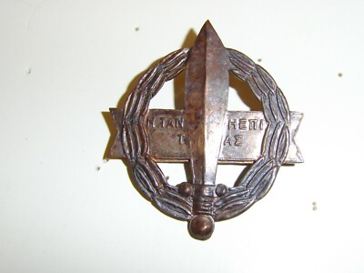 b1114 WW 2 British SAS Special Air Service Greek Squadron Breast Badge IR17A