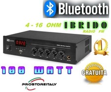 AMPLIFICATORE AUDIO PDM45 100 WATT MAX IBRIDO 4-16 OHM+BLUETOOTH+RADIO FM+USB