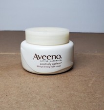 Aveeno Active Naturals Positively Ageless Night Cream 1.7 Oz READ 