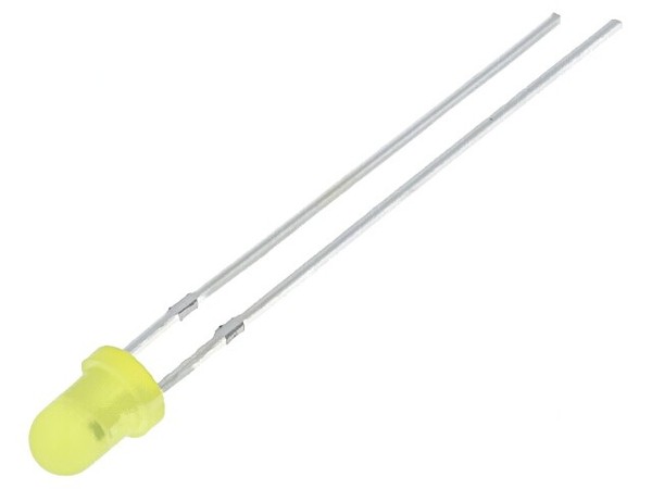 2X OSY5JS3164A Led 3 Mm Gelb 220-330Mcd 60° 3-5V 20Ma AusfüHrung: Blinkend Optos-image