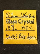 Vintage Beveled Glass Pocket Watch Crystal 18-5/16  41.3mm - NOS