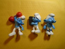 2011 McDONALDS HAPPY MEAL TOYS, SMURFS  3 DIFFERENT SMURF  FREE SHIP