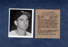 #112 SID GORDON, New York Giants ~ 1947 Bowman HRT/RES | pre-EPSCC promo