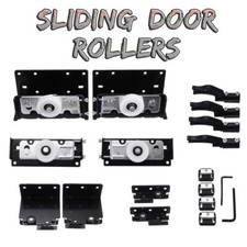 Cabinet Sliding Door Rollers Kit Heavy Wardrobe Sliding Door Pulley Hanging...