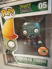 FunkoPop Metallic Conehead Zombie SDCC 2013. LIMTED 1008 Pieces. AUTHENTIC.