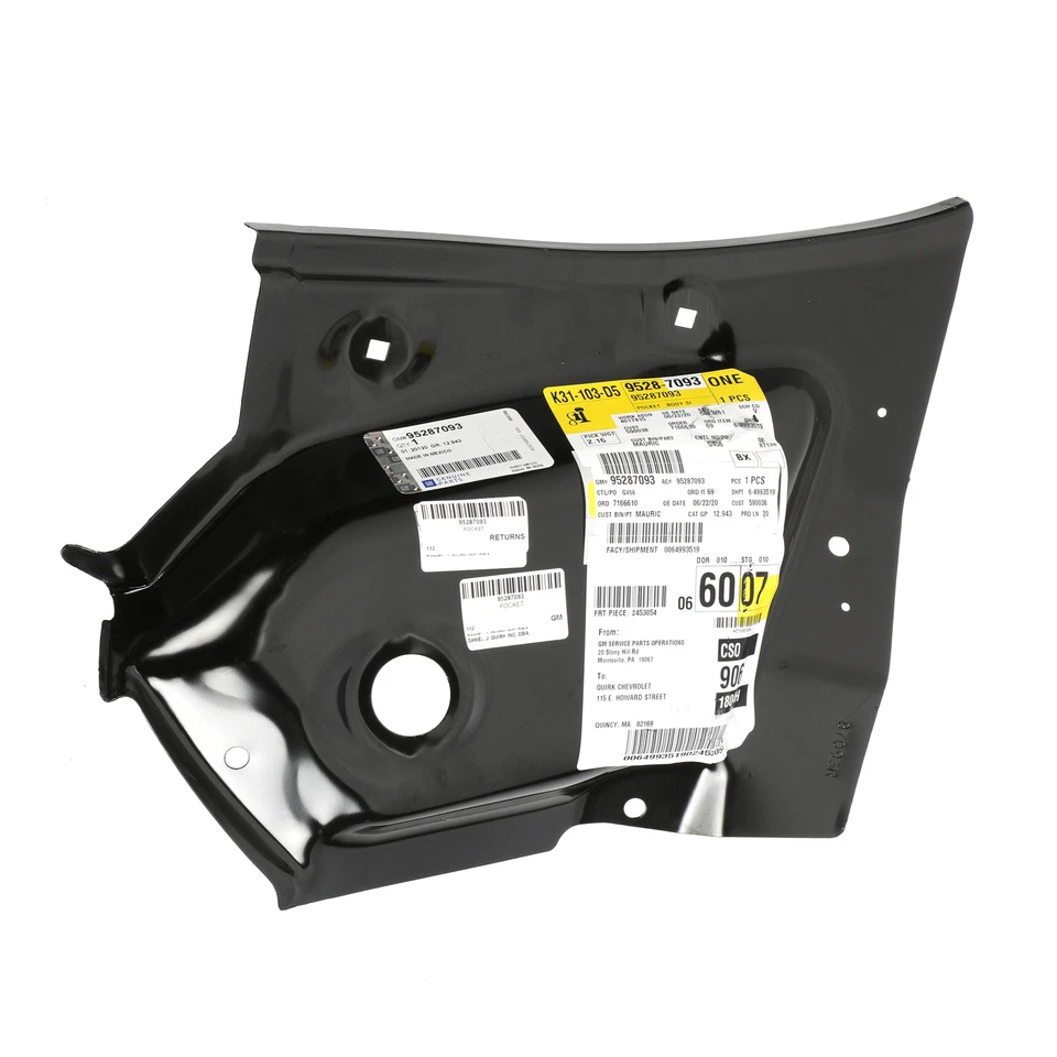 OEM NEW 15-22 GM Chevrolet Trax Body Right Side Tail Lamp Panel Pocket 95287093 - Изображение 2 из 3