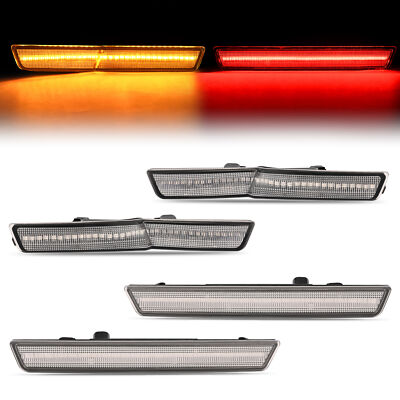For Dodge Challenger SRT 2018-2022 LED Side Marker Lights Front Amber Rear Red