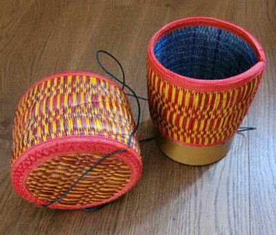 Sticky rice Thai Laos Bamboo Rice Bucket Container Thailand Handgefertigt NEU