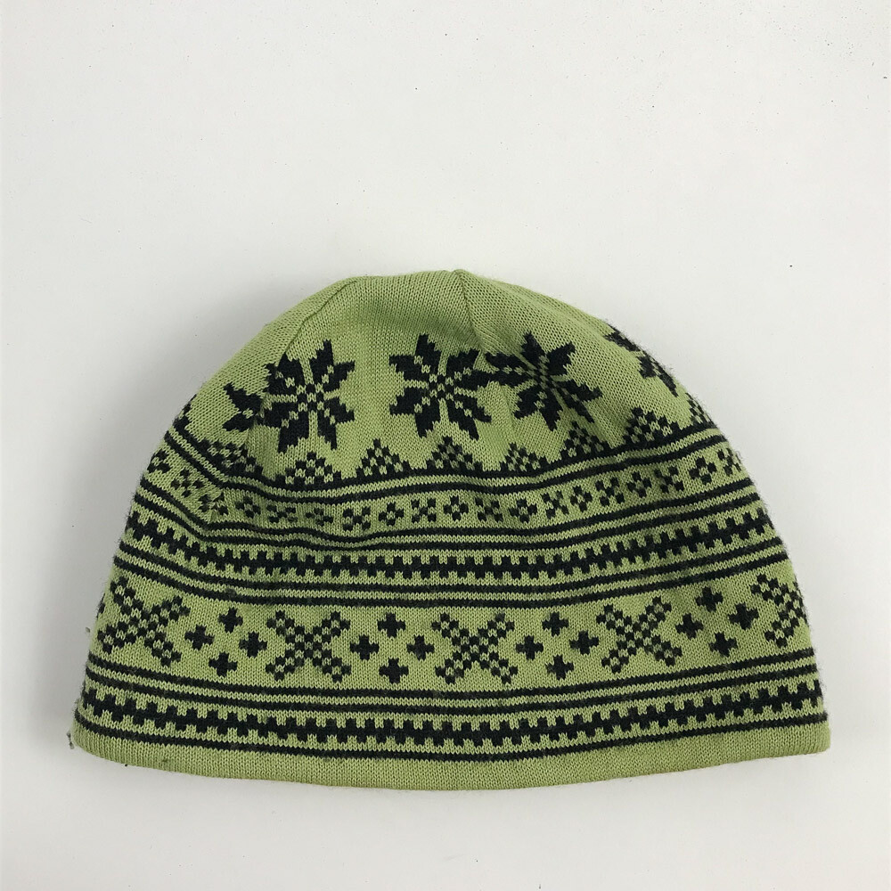 Obermeyer light green black pattern Winter Hat Be… - image 2