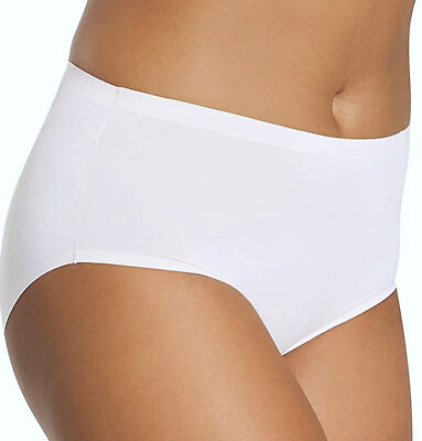HANES Ultimate Ultra Light Weight Comfort White Brief Panty Women 7 L 8 XL 9 2XL