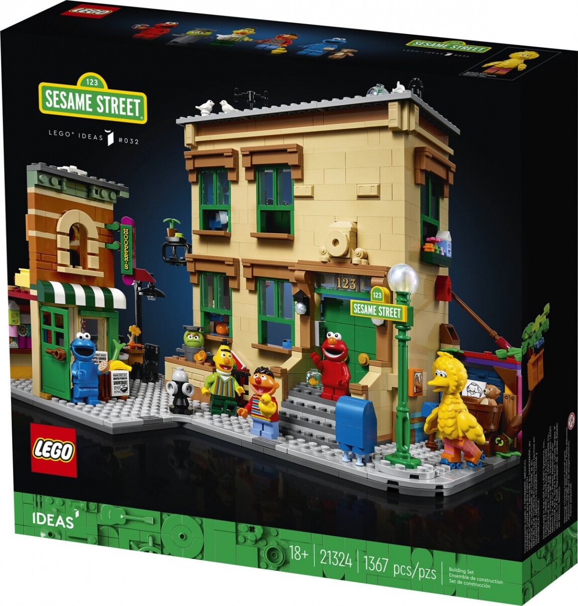 LEGO IDEAS 21324 123 SESAME STREET NUOVO MISB - TUTTE LE MINIFIGURES