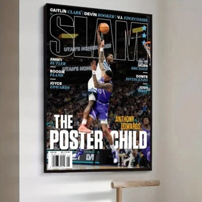 Anthony Edwards Minnesota Timberwolves NBA Slam Poster