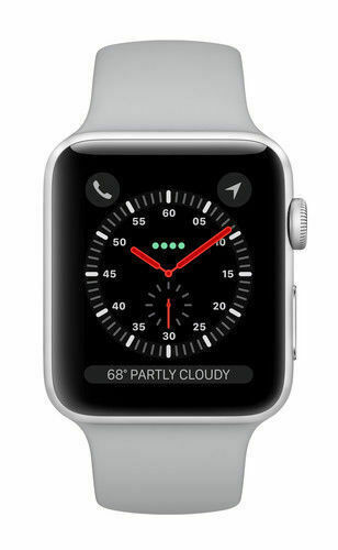 Apple Watch Serie 3 38mm silber Aluminium Hülle mit Nebel Sport Band (GPS) -... - Bild 1 von 1