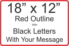 Personalized Aluminum 2 Color Metal Sign Customized W/Custom Text 12" x 18" Size