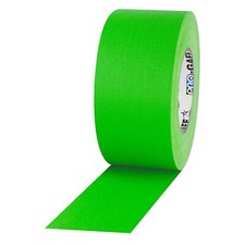 Pro Tapes Neon Pro Gaffer Tape Fluorescent Green 3" x 50 yds.