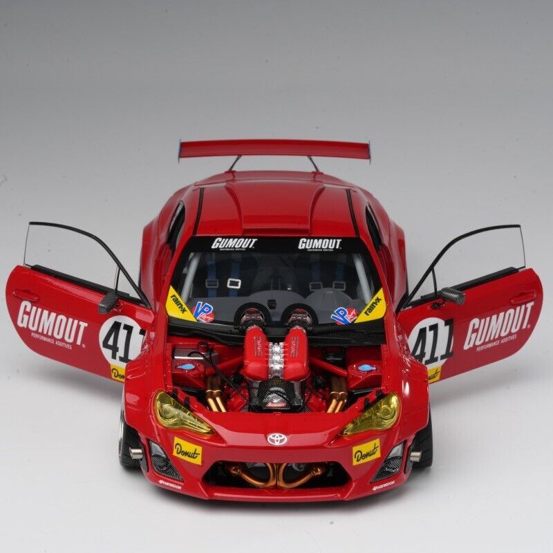 1/18 Toyota GT4586 Ferrari Engine Super Modificat Red
