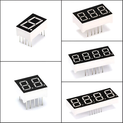Display LED Rosso 7 Segmenti 0.28/0.36/0.4/0.56/0.8 Pollici 1-4 Cifre Catodo/Anodo