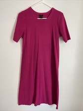 Ann Taylor Factory Dress Pink Small Midi Long